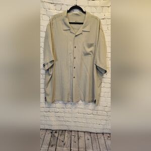 Tommy Bahama Men's Gray Short Sleeve Shirt